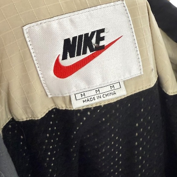 Vintage Nike Center Check Anorak Jacket Pullover Windbreaker Hooded Mens Medium - Picture 4 of 12